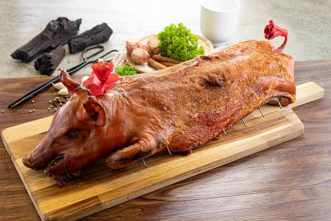 Roasted Pig Before Roasting